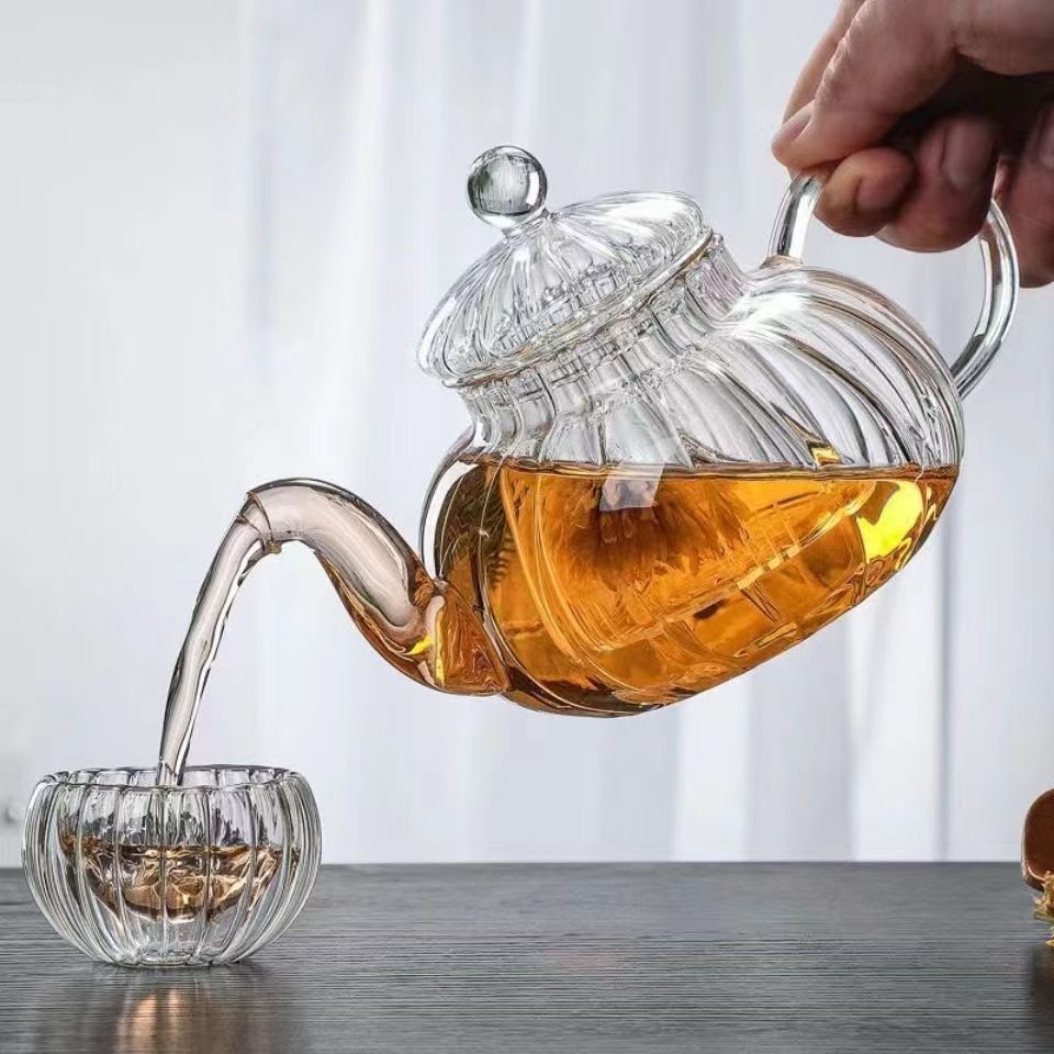 Herbal Wellness Products - Tetera de vidrio con forma de